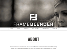 Tablet Screenshot of frameblenderfilms.com